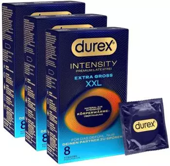 Durex Intensity Extra Gro&szlig; XXL 3 x 8 Stk.