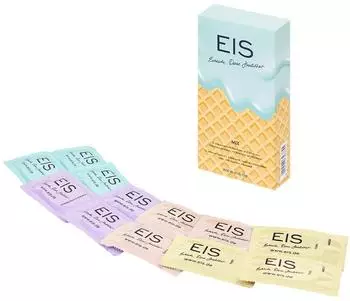 E.I.S. Markenkondome Mix 12 Stück 53 mm rot | transparent