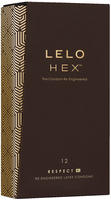 LELO Hex Respect XL - Luxus-Kondom (12 Stk.) transparent