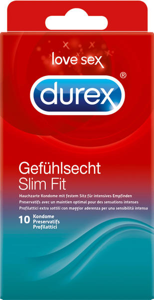 Durex Gefühlsecht Slim Fit (10 Stk.)