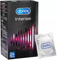 &laquo;Intense&raquo; Markenkondome f&uuml;r einen gemeinsamen H&ouml;hepunkt (24 Kondome) 24 St