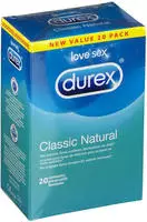 Durex Classic Natural 20 Kondome