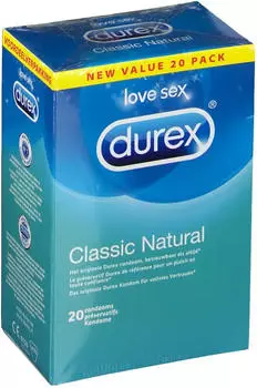 Durex Classic Natural (20 condoms)