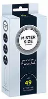 Mister Size Kondome 49 mm, transparent, hauchd&uuml;nn & feucht -