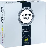 Mister Size Kondome 49 mm, transparent, hauchd&uuml;nn & feucht -