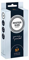 Mister Size Kondome 57 mm, transparent, hauchd&uuml;nn & feucht -