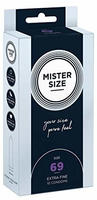 Mister Size Kondome 69 mm, transparent, hauchd&uuml;nn & feucht -