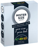 Mister Size &laquo;Slim (47-49-53)&raquo; Anprobierpackung - Ma&szlig;kondome (3 Kondome) 3 St
