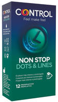 Non Stop 12 Kondome verl&auml;ngertes Vergn&uuml;gen, Noppen & Rippen (12 Kondome) 12 St