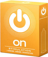 &laquo;Stimulation&raquo; Kondome &ndash; genoppt, 54 mm Breite, 3 St&uuml;ck (3 Kondome) 3 St