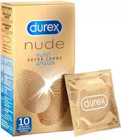 &laquo;Nude XL&raquo; Kondome &ndash; extra gro&szlig;, ultra-d&uuml;nn, anatomisch, 10St (10 Kondome) 10 St