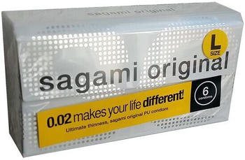 Sagami Original L-Size Kondom latexfrei (6 Stk.)