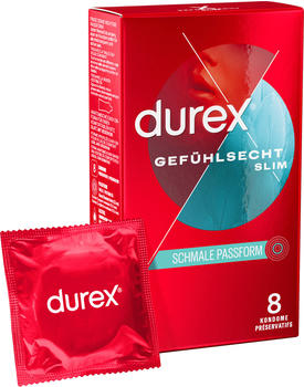 Durex Gefühlsecht Slim Fit 52,5 mm (8 St.)