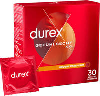Gef&uuml;hlsecht XXL Kondome &ndash; 30 extra gro&szlig;e Kondome mit Easy-On (30 Kondome) 30 St