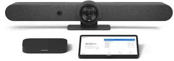 Logitech Medium Room with TAP+Rally Bar for Google Meet, Konferenzger&auml;t, Schwarz