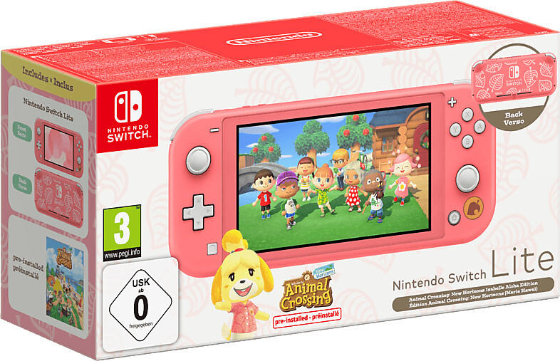 Nintendo Switch Lite Inkl. Animal Crossing Nintendo Switch Lite koralle inkl. Animal Crossing: New Horizons