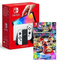 Nintendo Mario Kart 8 Deluxe + Konsole (OLED-Modell) Wei&szlig;