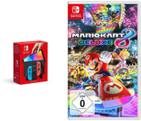 Nintendo Mario Kart 8 Deluxe + Konsole (OLED-Modell) Neon-Rot/Neon-Blau