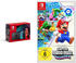 Nintendo Switch neon-rot/neon-blau (neue Edition) + Super Mario Bros. Wonder