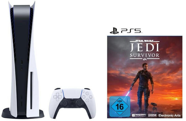 Sony PlayStation 5 (PS5) + Star Wars Jedi: Survivor