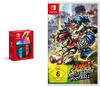 Nintendo Switch (OLED-Modell) Neon-Rot/Neon-Blau + Mario Strikers: Battle League