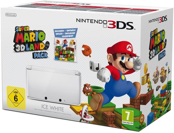 Nintendo 3DS schneeweiß inkl. Super Mario 3D Land