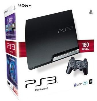 Sony PS3 Slim 160 GB +Dual Shock 3 Wireless Controller