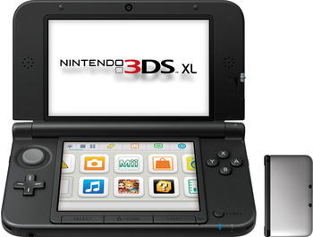 Nintendo 3DS XL silber-schwarz