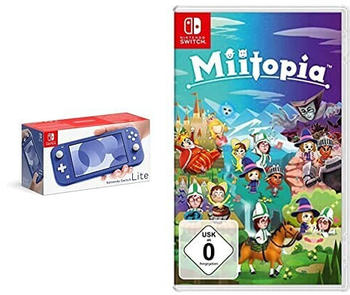 Nintendo Switch Lite blau + Miitopia