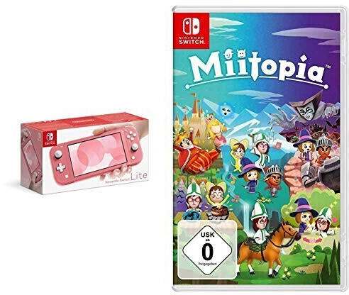 Nintendo Switch Lite koralle + Miitopia