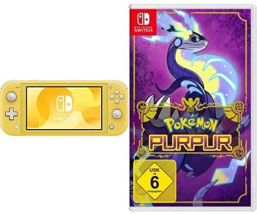 Nintendo Switch Lite gelb + Pokémon: Purpur