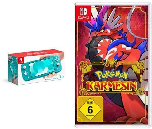 Nintendo Switch Lite türkis + Pokémon: Karmesin