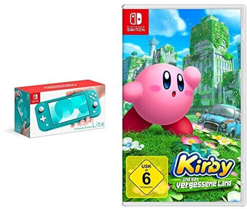 Nintendo Switch Lite türkis + Kirby und das vergessene Land