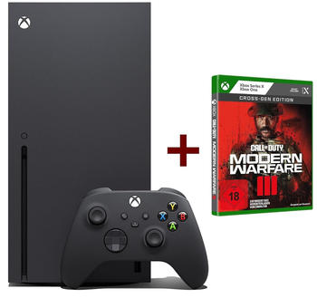Microsoft Xbox Series X schwarz + Call of Duty: Modern Warfare III