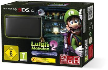 Nintendo 3DS XL schwarz + Luigis Mansion 2 (Bundle) (EU Import)