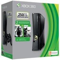 Microsoft Xbox 360 Slim 250GB + Batman: Arkham City + Darksiders II (Bundle)