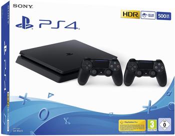 Sony PlayStation 4 Slim 500GB, inkl. zweitem DS4 Controller