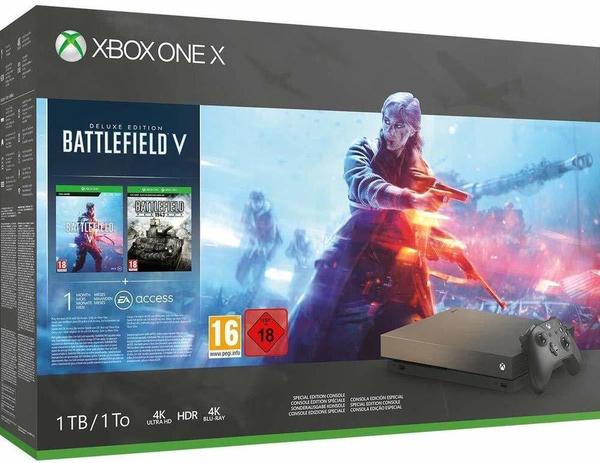 Microsoft Xbox One X 1TB Battlefield V: Deluxe Edition Gold Rush Special Edition