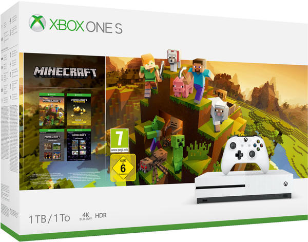Microsoft Xbox One S 1TB - Minecraft Creators Bundle
