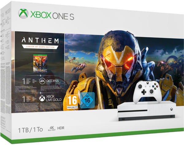 Microsoft Xbox One S 1TB + Anthem