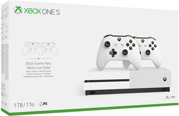 Microsoft Xbox One S 1TB weiß + 2x Controller