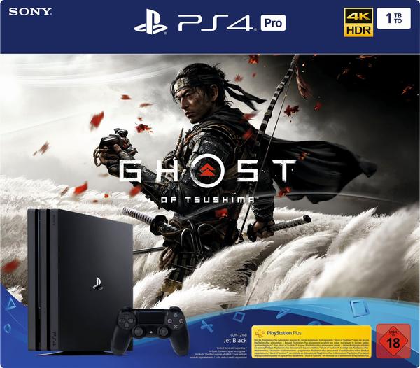 Sony PS4 Pro 1TB schwarz + Ghost of Tsushima (Bundle)