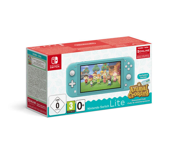 Nintendo Switch Lite türkis + Animal Crossing: New Horizons Edition