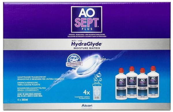 Alcon AO Sept Plus HydraGlyde (4 x 360ml)
