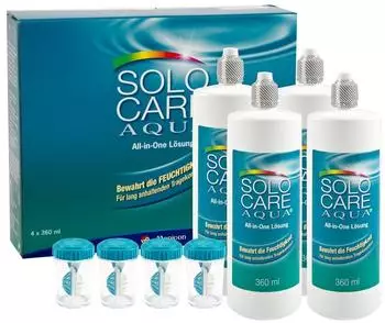 Menicon Solocare Aqua Kombi-L&ouml;sung 4 x 360 ml