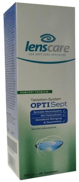 Lenscare OptiSept Kombipackung (350 ml + 45 Tabletten)