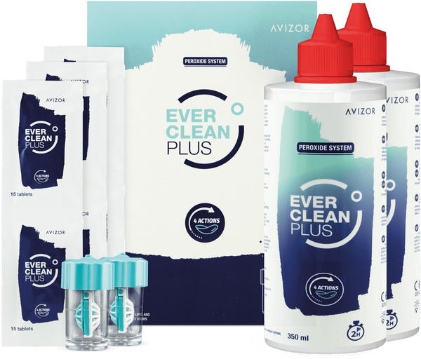 Avizor Ever Clean Plus (2 x 350ml/90 Tabs)