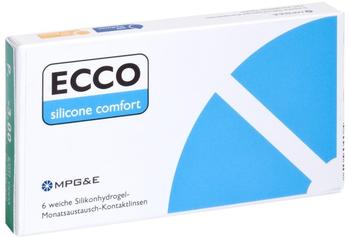 MPG & E ECCO Silicone Comfort Monatslinsen weich, 6 StückBC 8.60 mmDIA 14.20 mm-1.75 Dioptrien
