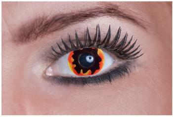 Eyecatcher Mini Sclera Fun - Farbige Kontaktlinsen - Black Sun - Durchm. 17 mm - (1 x 2 Stück