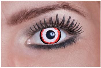 Eyecatcher Mini Sclera Fun - Farbige Kontaktlinsen diameter 17 mm - white Sun - 2 Stück (1 Paar)